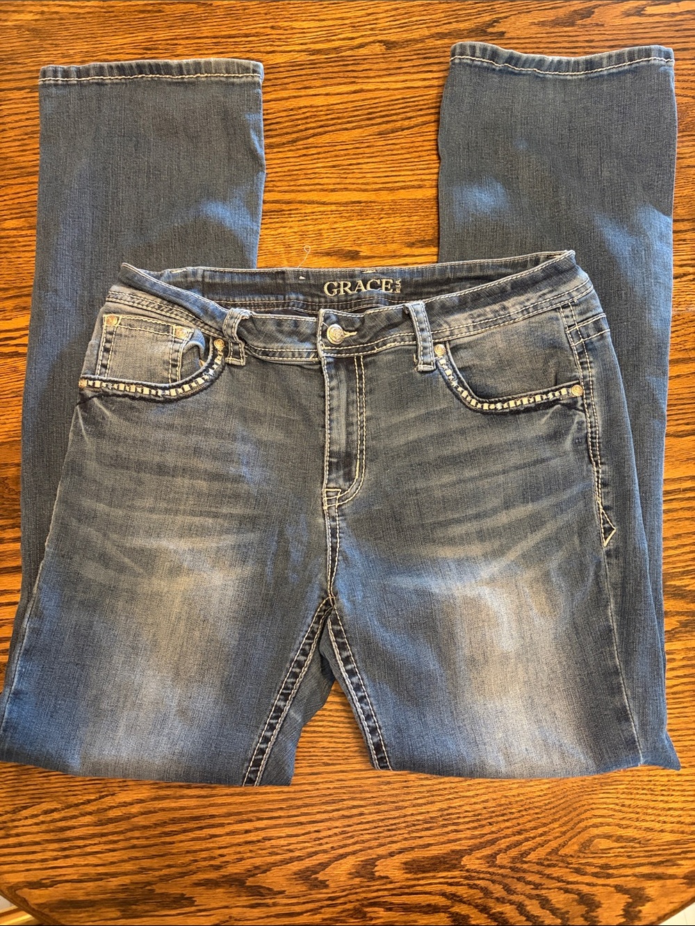 Grace Blue Washed Denim Jeans